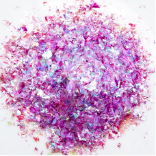 Конфетти слюда, Блестки, Розовый, 20 гр