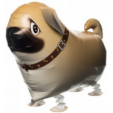 Шар (24''/61 см) Ходячая Фигура, Мопс