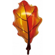 Шар (27''/69 см) Фигура, Осенний лист, 1 шт.