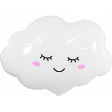 Шар (27''/69 см) Фигура, Облако, Белый, 1 шт.