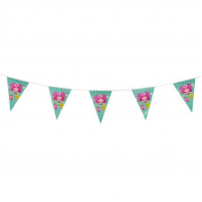 Гирлянда флажки, С днем Рождения, Принцесса, 2,5м