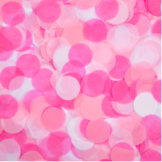 Конфетти тишью, Круги, Розовый микс, 2,5см, 7гр.