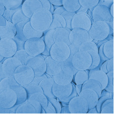 Конфетти тишью, Круги, Голубой, 2,5см, 50гр