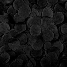 Конфетти тишью, Круги, Черный, 2,5см, 50гр