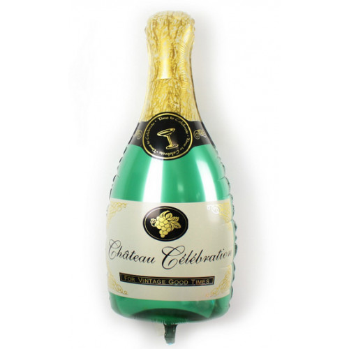 Шар (39''/99 см) Фигура, Бутылка шампанского, 1 шт.