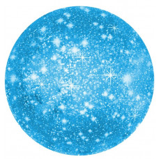 Шар (18''/46 см) Круг, Искры, Голубой, 1 шт.