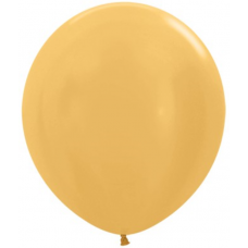 Шар (30''/76 см) Золото яркое (570), металлик, 4 шт.