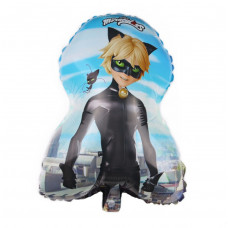 Шар (35''/89 см) Фигура, Супер-кот, на синем, 1 шт.