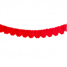 Гирлянда Сердца, красный,  2,5м