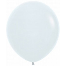 Шар (30''/76 см) Белый (005), пастель, 4 шт.