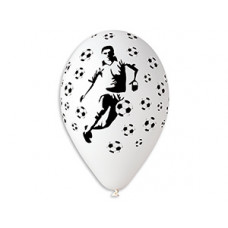 Шелкография 12" паст Футболист и мячи/Ит