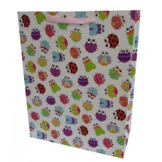 Пакет подарочный Жуки,  26*32*12 см