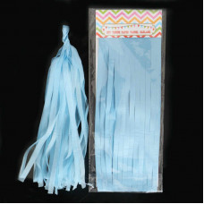 Гирлянда Тассел, (35 см, 5 шт), Голубая.