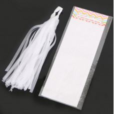 Гирлянда Тассел, (35 см, 5 шт), Белая.