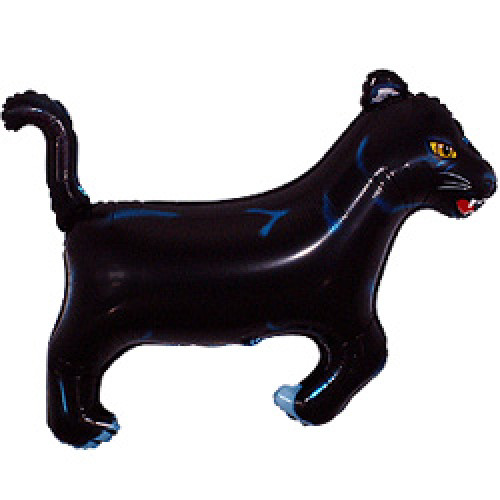 Шар (14''/36 см) Мини-фигура, Пантера, Черный