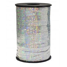 Лента полипропиленовая (0,5 см*250 м) Серебро, Голография, 1 шт.