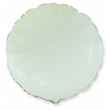 Шар (32''/81 см) Круг, Белый, 1 шт.